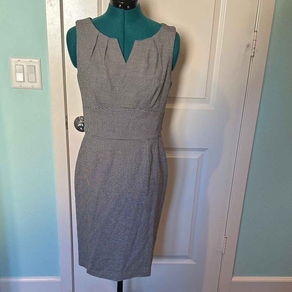 White House Black Market Gray Midi Dress